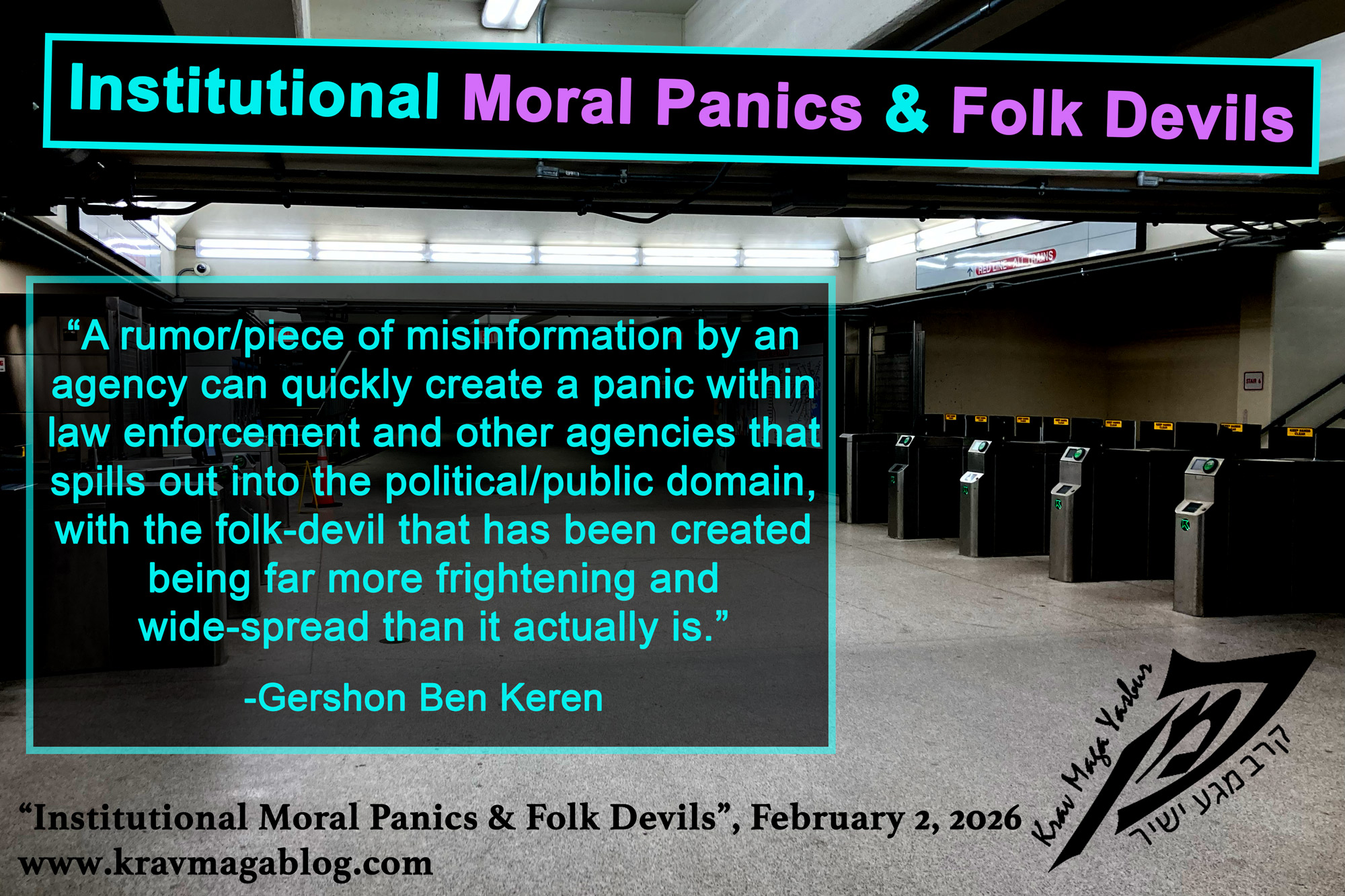 Institutional Moral Panics & Folk Devils